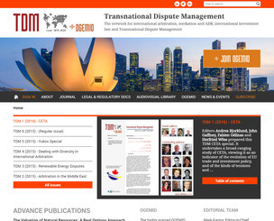 TDM - Transnational Dispute Management